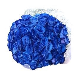 Buquê 100 Rosas Azuis